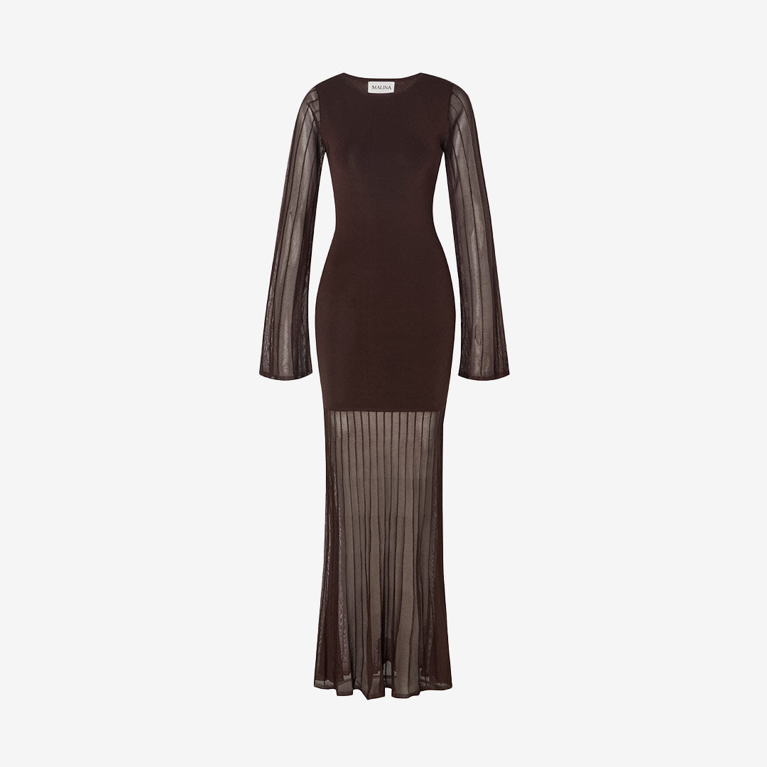 Haisley Sheer Knitted Maxi Dress