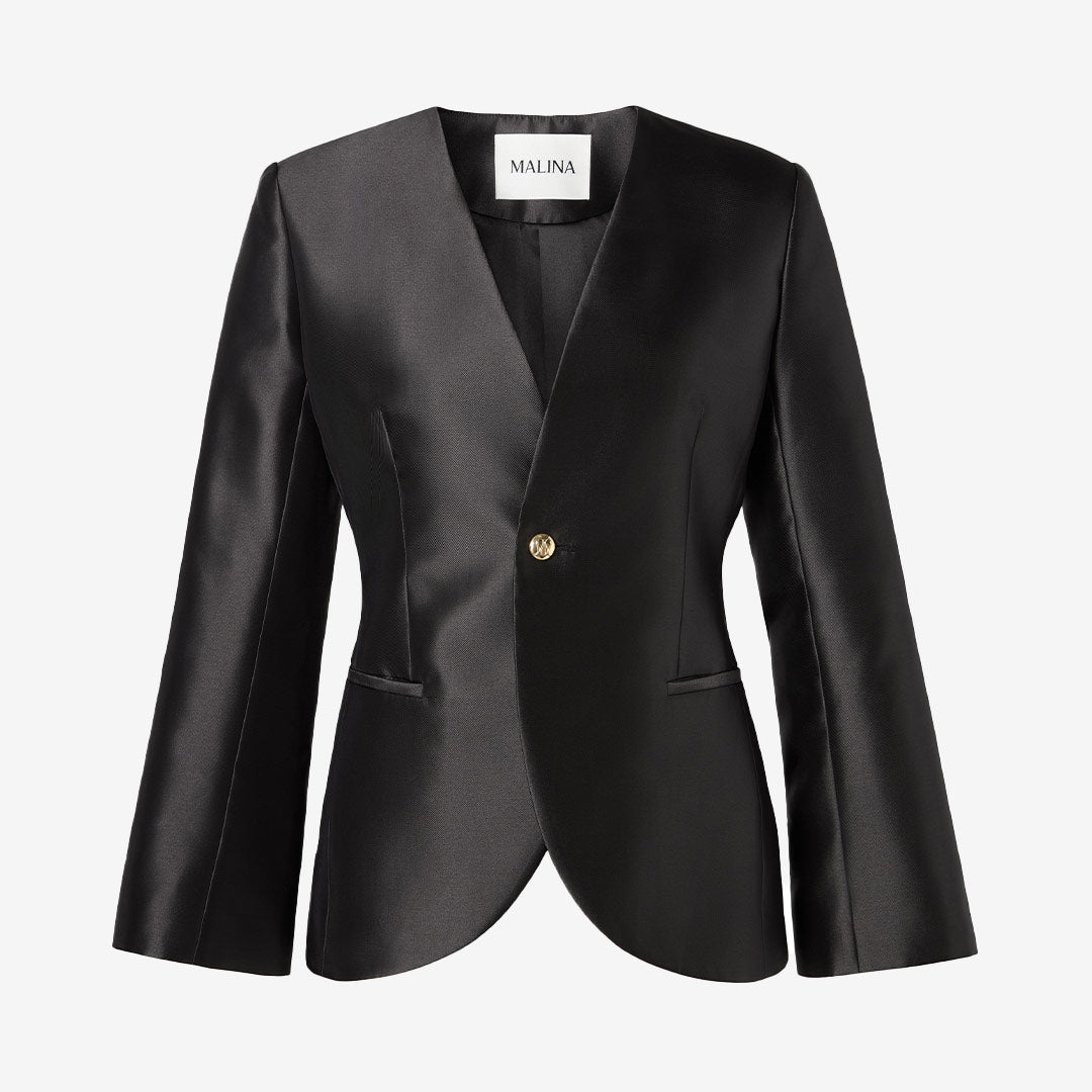 Nori Fitted Heavy Satin blazer