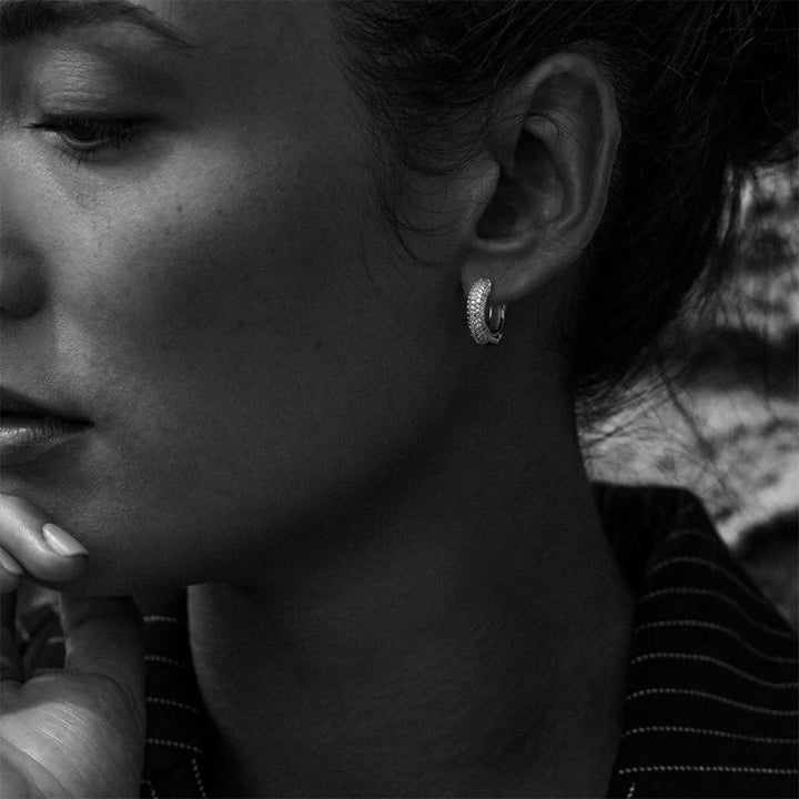 Luxe Hoops Silver