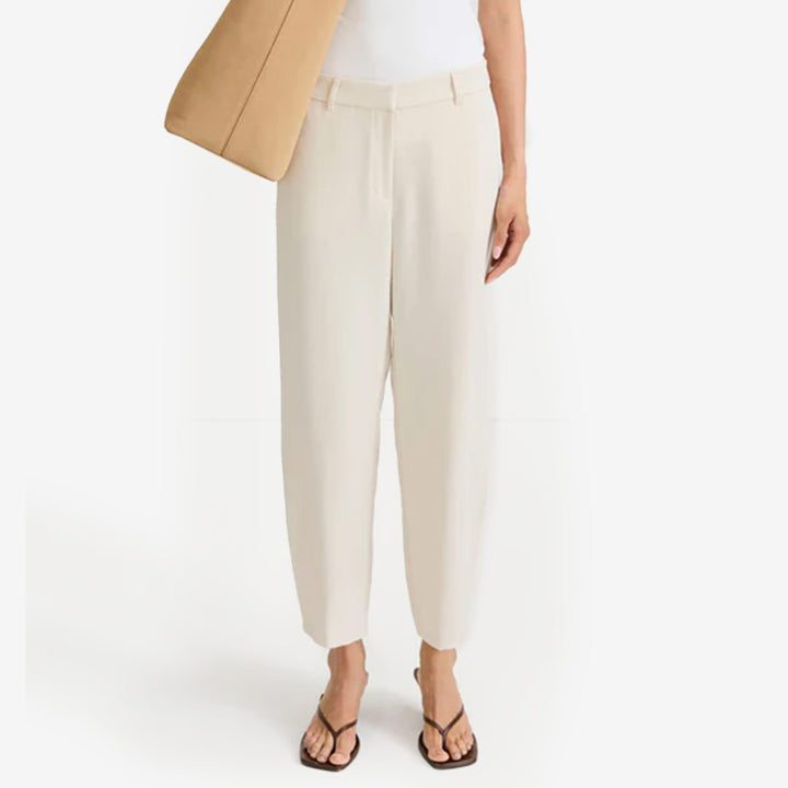 Stylein Bergio Trousers – ivoryfärgade byxor i linne- och bomullsblandning