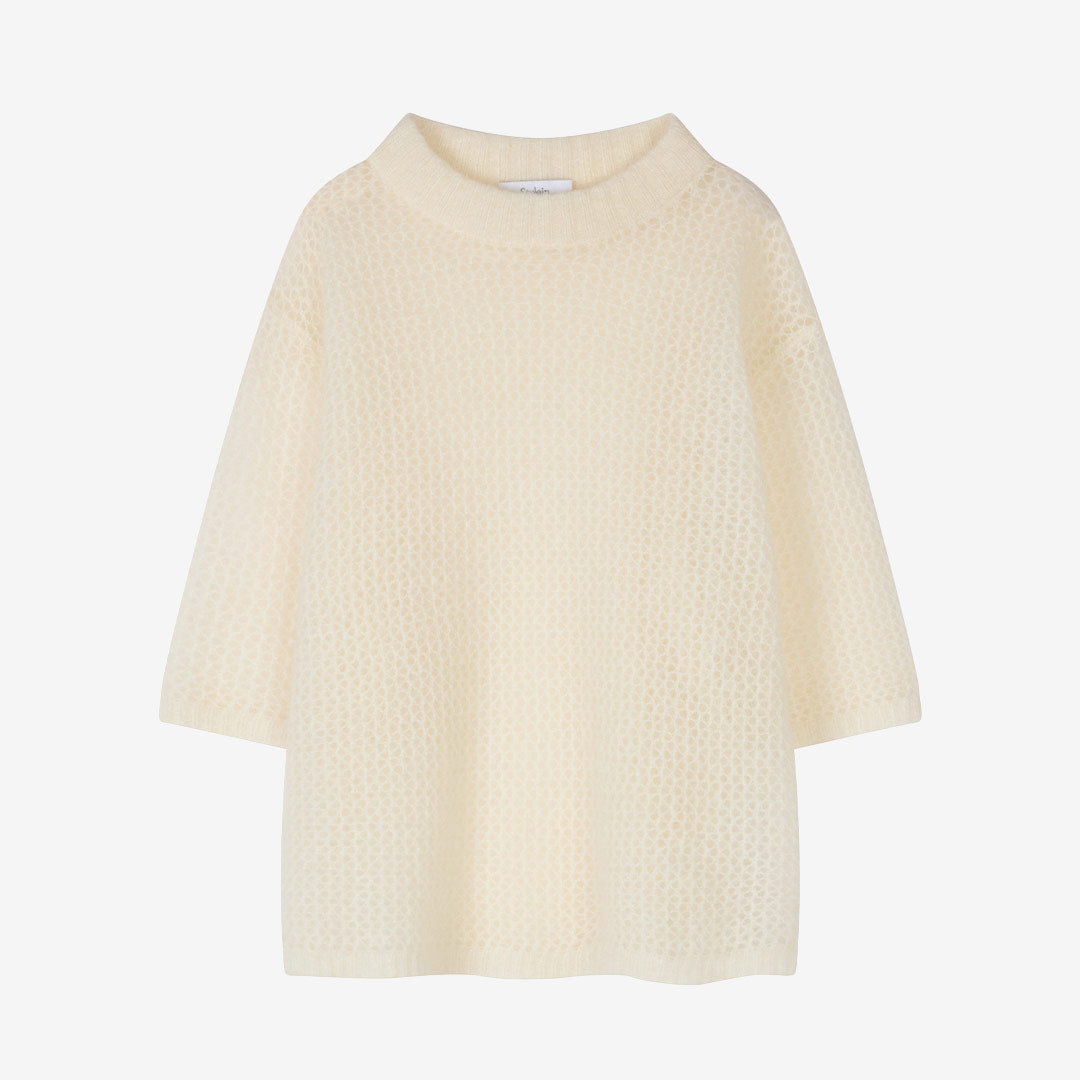 Stylein Nia Sweater – stickad tröja med rak siluett och vida ärmar