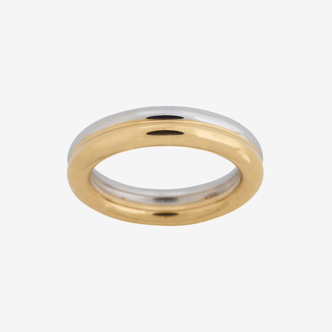 Akin Ring Gold Steel