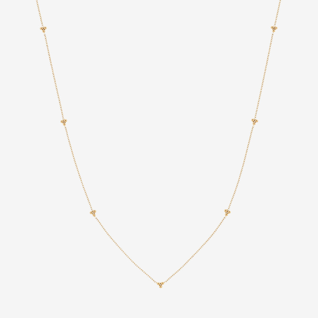 Triad Necklace Multi Gold