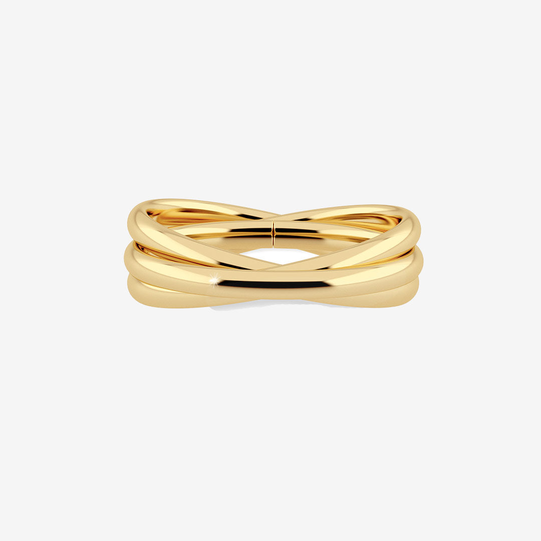 Sunset Orbit Ring Gold
