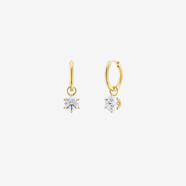 Crown Hoops Gold
