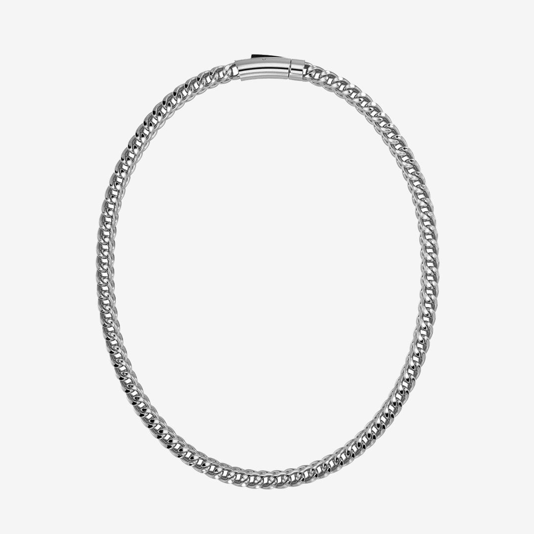 Spiga Chain Necklace Steel