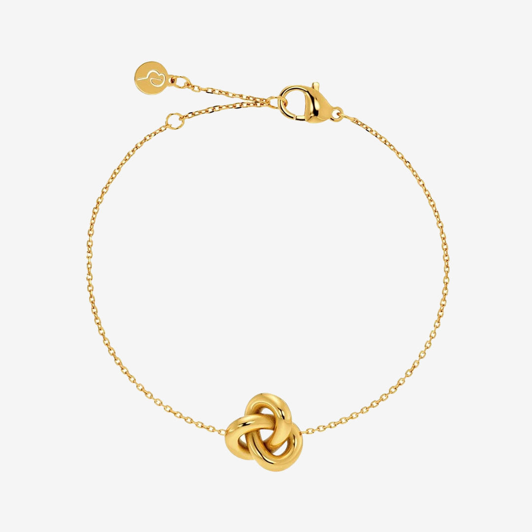 Edblad Infinity Knot Bracelet Gold – guldfärgat armband med oändlighetsknut