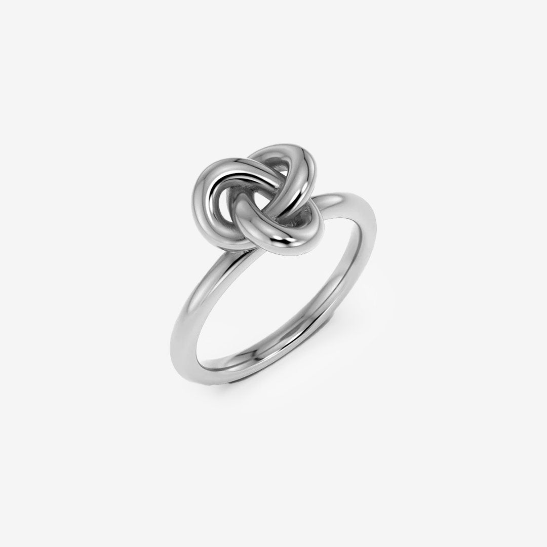 Infinity Knot Ring S Steel