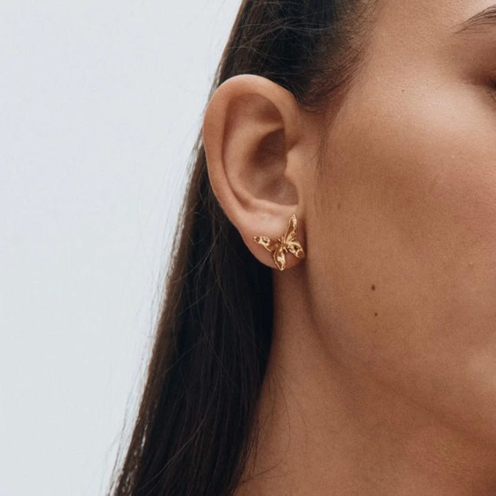 Butterfly Studs S Gold