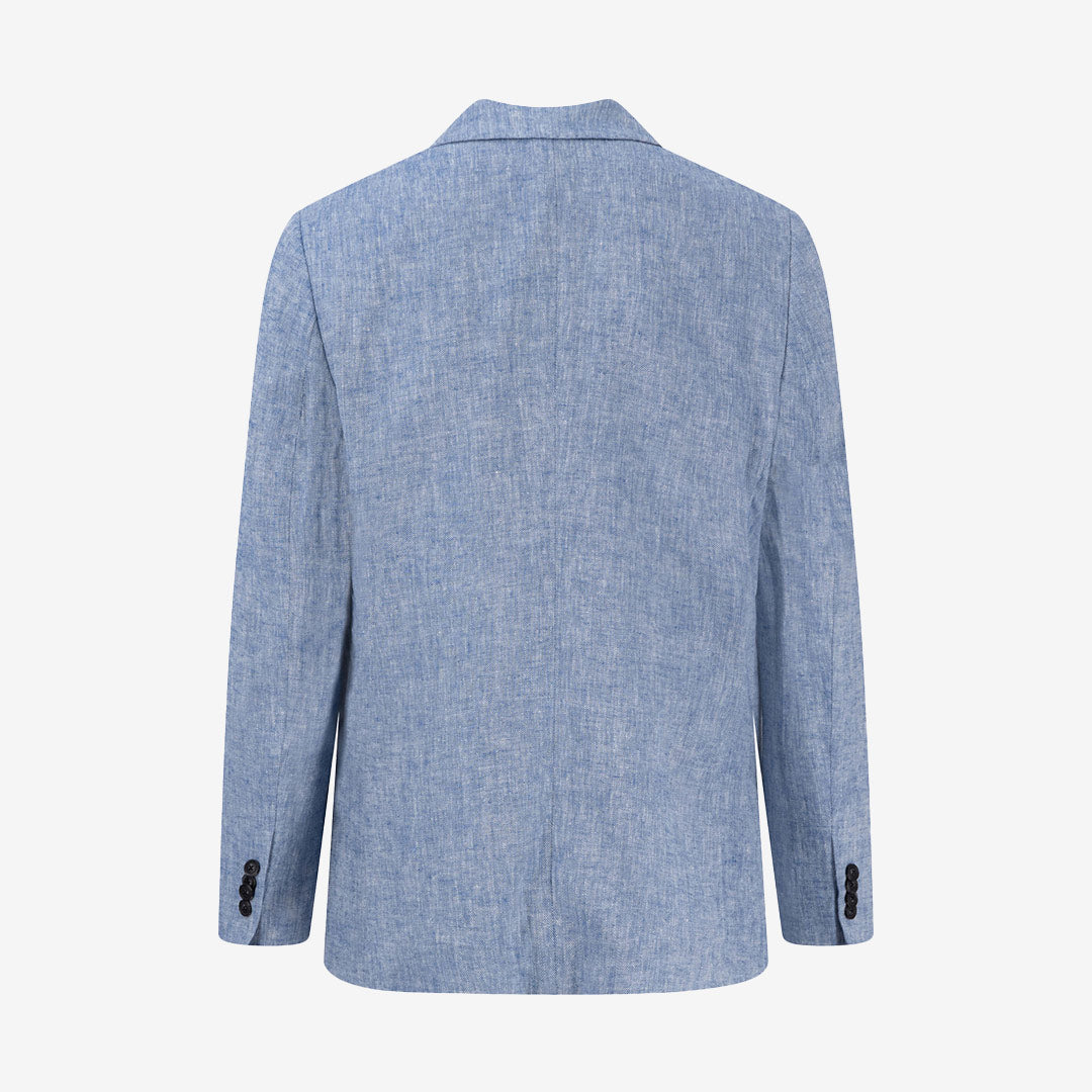 Linen Herringbone Blazer