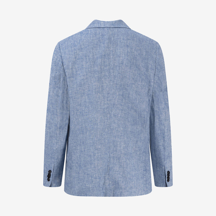 Linen Herringbone Blazer