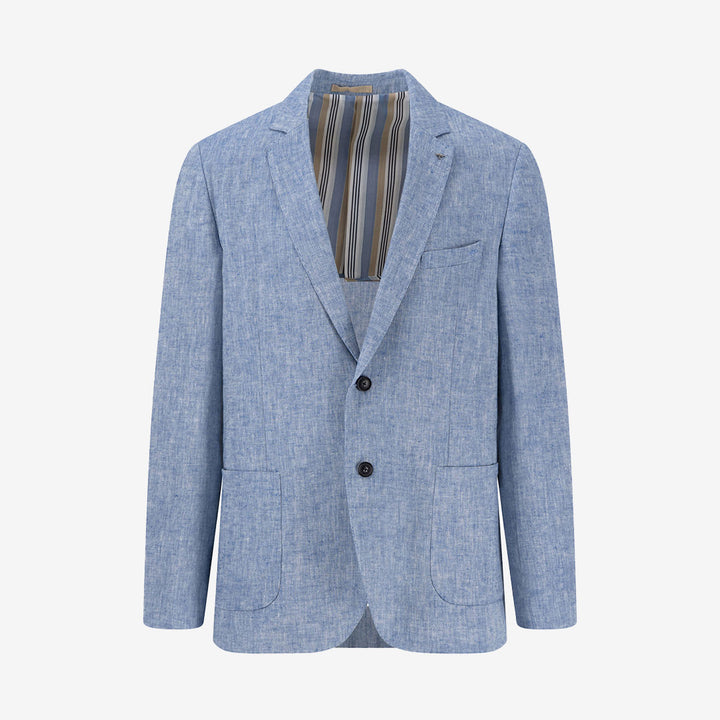Linen Herringbone Blazer