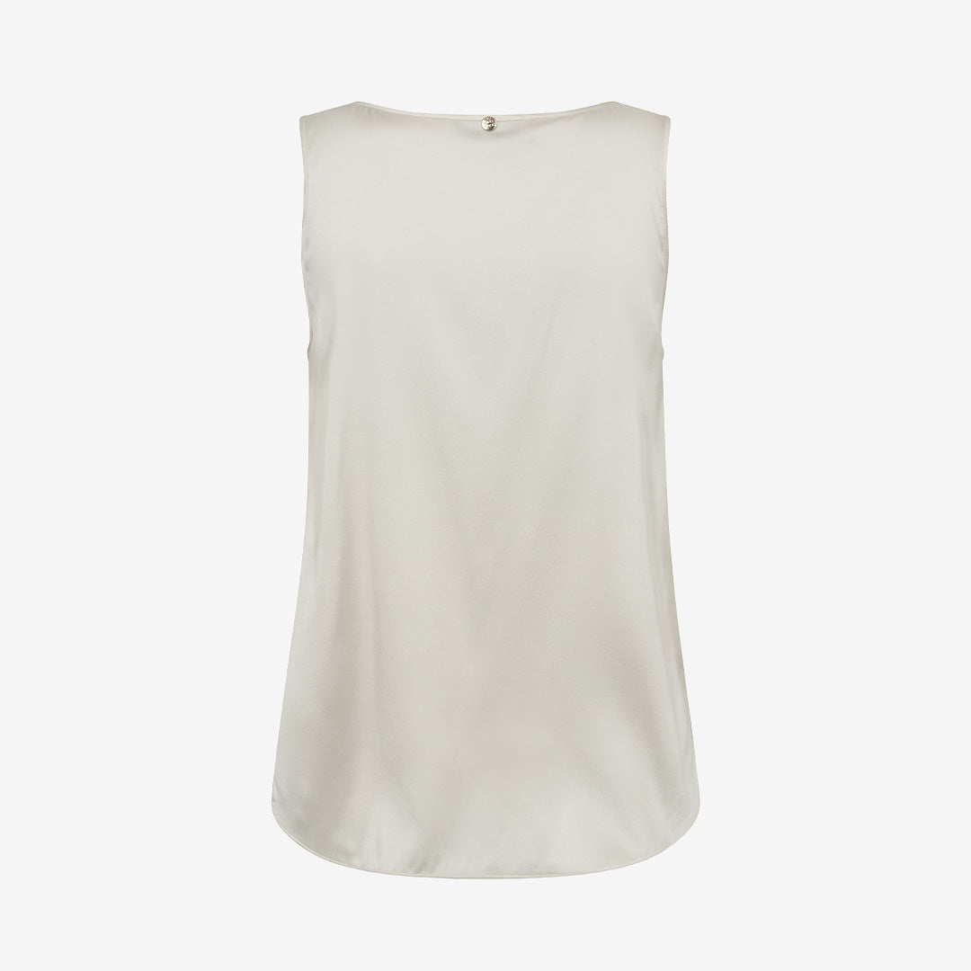 MMAstrid V-Neck Silk Tank Top