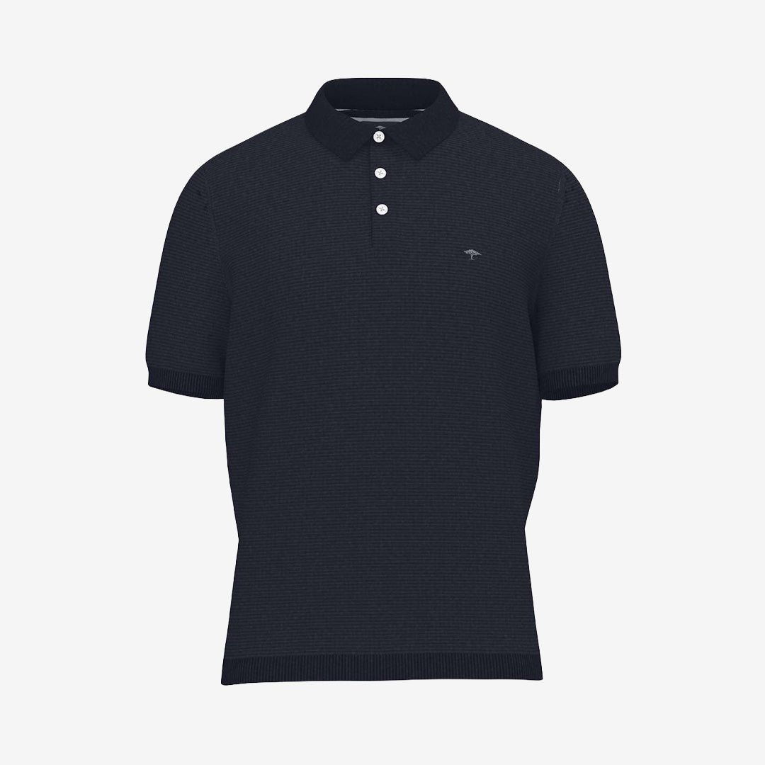 Kortärmad polo i navy från Fynch-Hatton