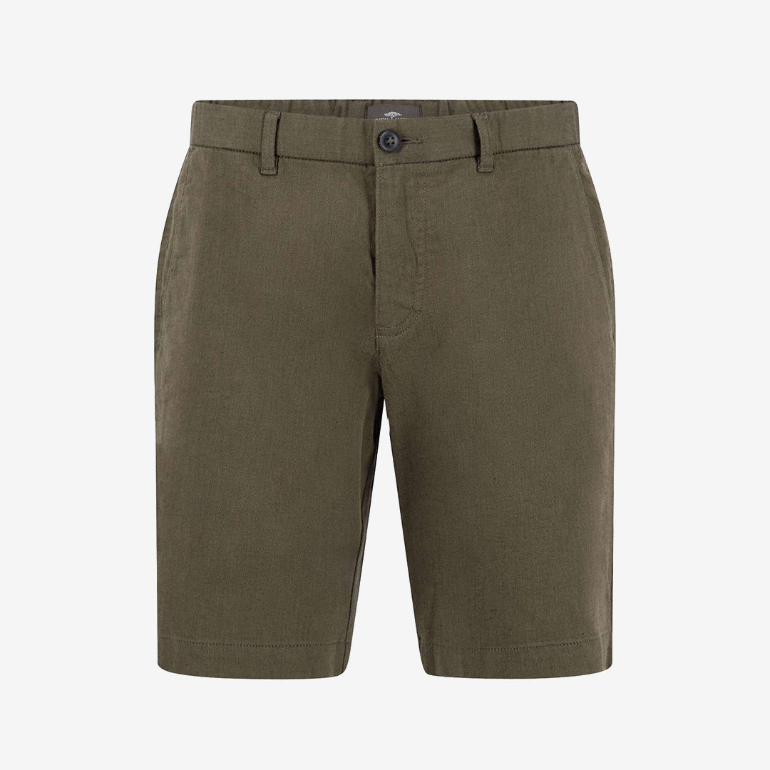 COLI Twotone Structure Bermuda i Dark Khaki från Fynch-Hatton