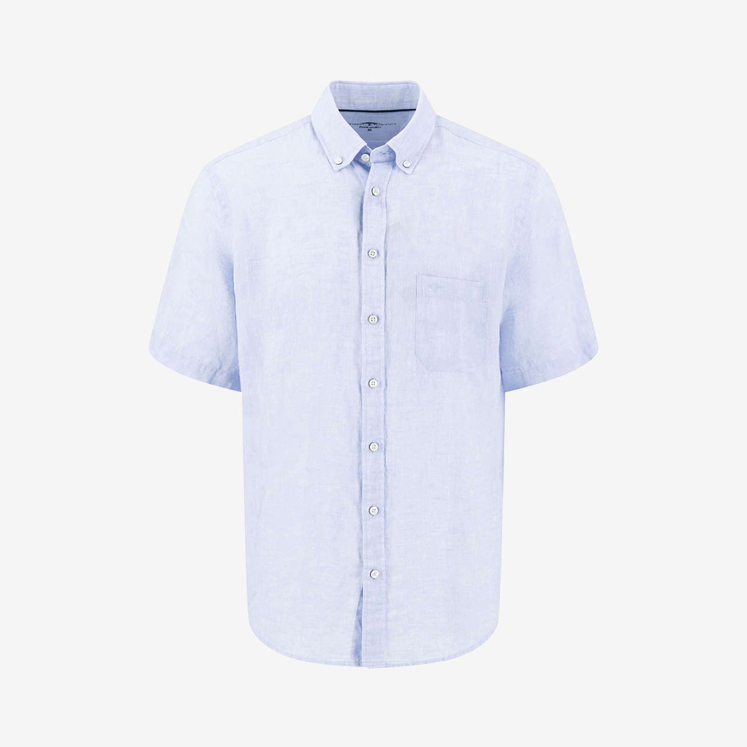 Fynch-Hatton Premium Linen kortärmad skjorta New Breeze i linne