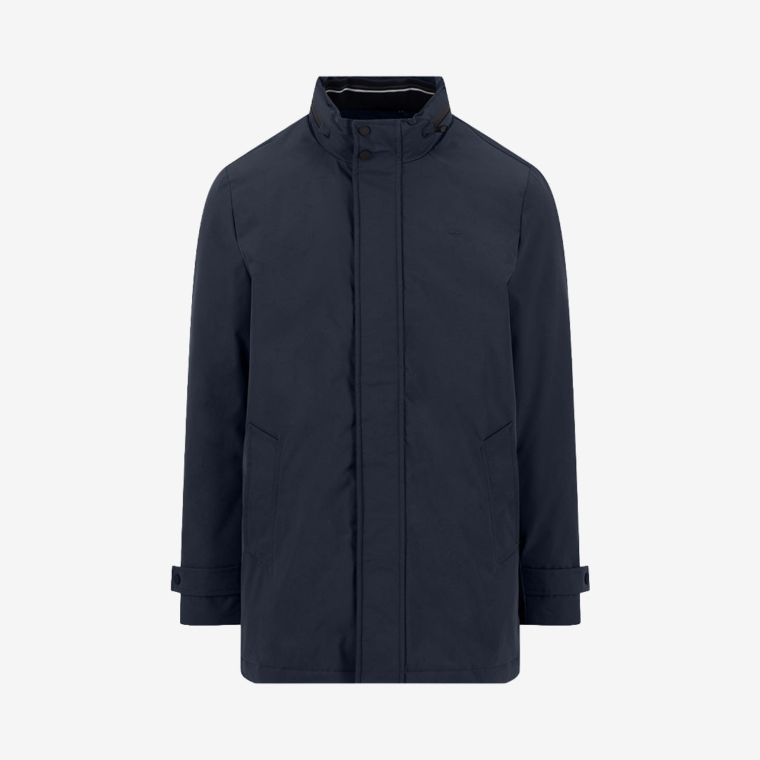 Fynch Hatton Scooter Coat kappa i Dark Navy med klassisk och stilren design.