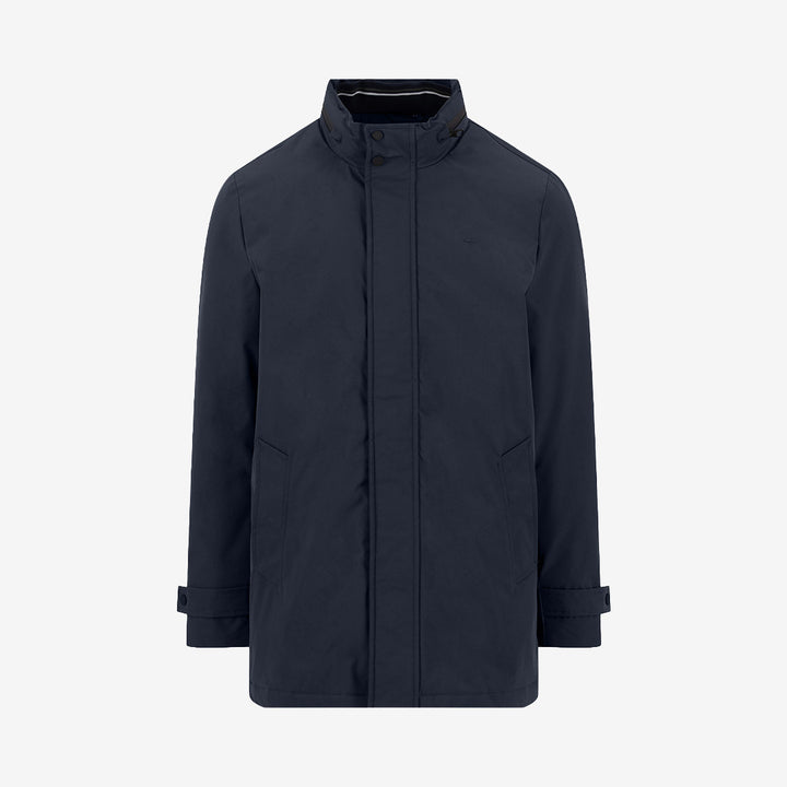 Fynch Hatton Scooter Coat kappa i Dark Navy med klassisk och stilren design.