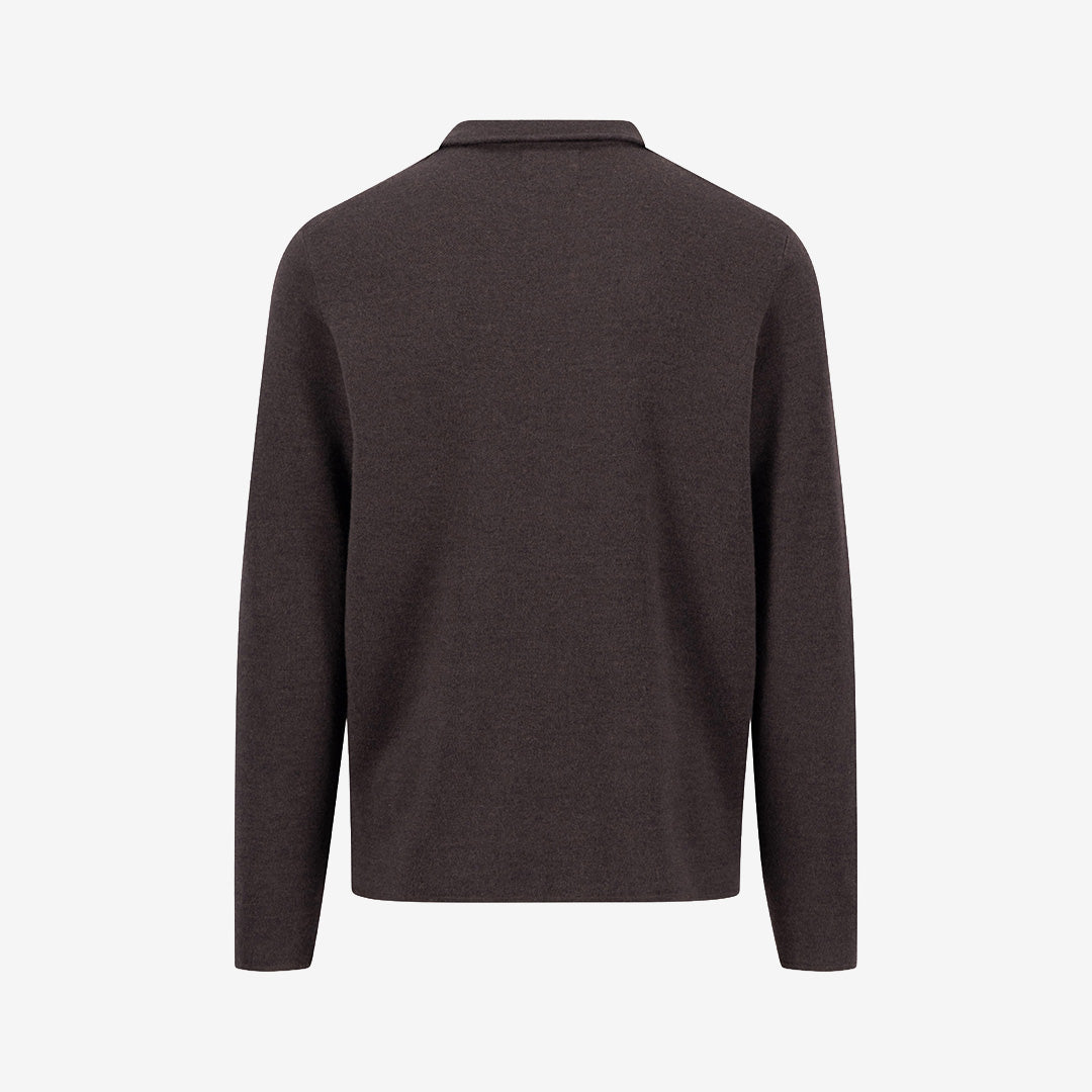 Polo btn cardigan, Merino*RWS