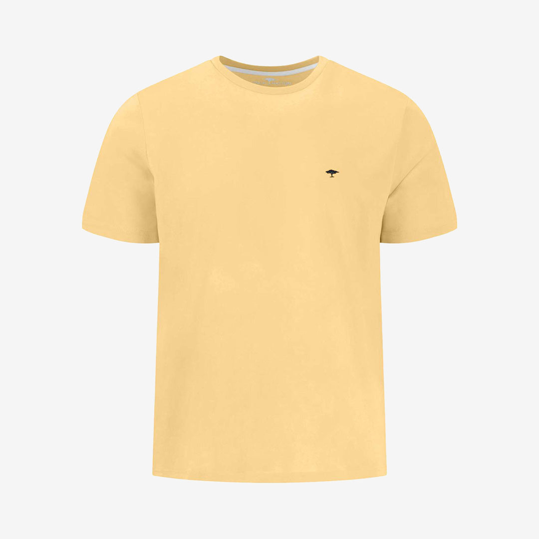 Fynch-Hatton Basic T-shirt 113 Pale Yellow i bomull för herr