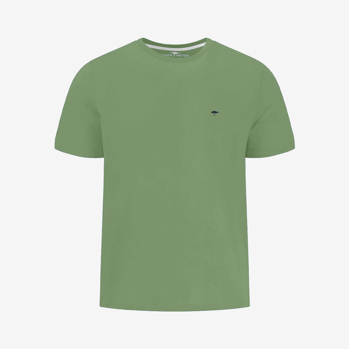 Fynch-Hatton T-shirt Basic Single Jersey Avocado i bomull för herr