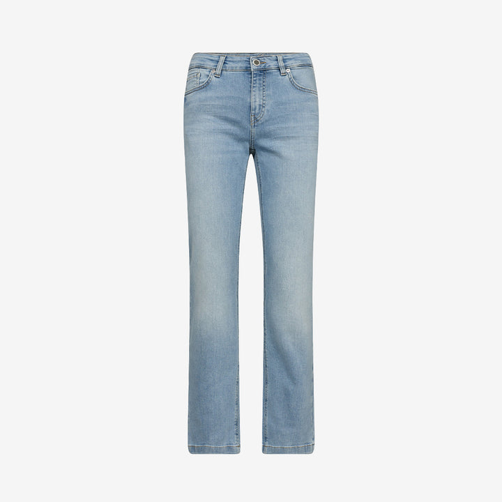 Light Blue MMAshley Imera Jeans från Mos Mosh med midja, lätt flare och fickor