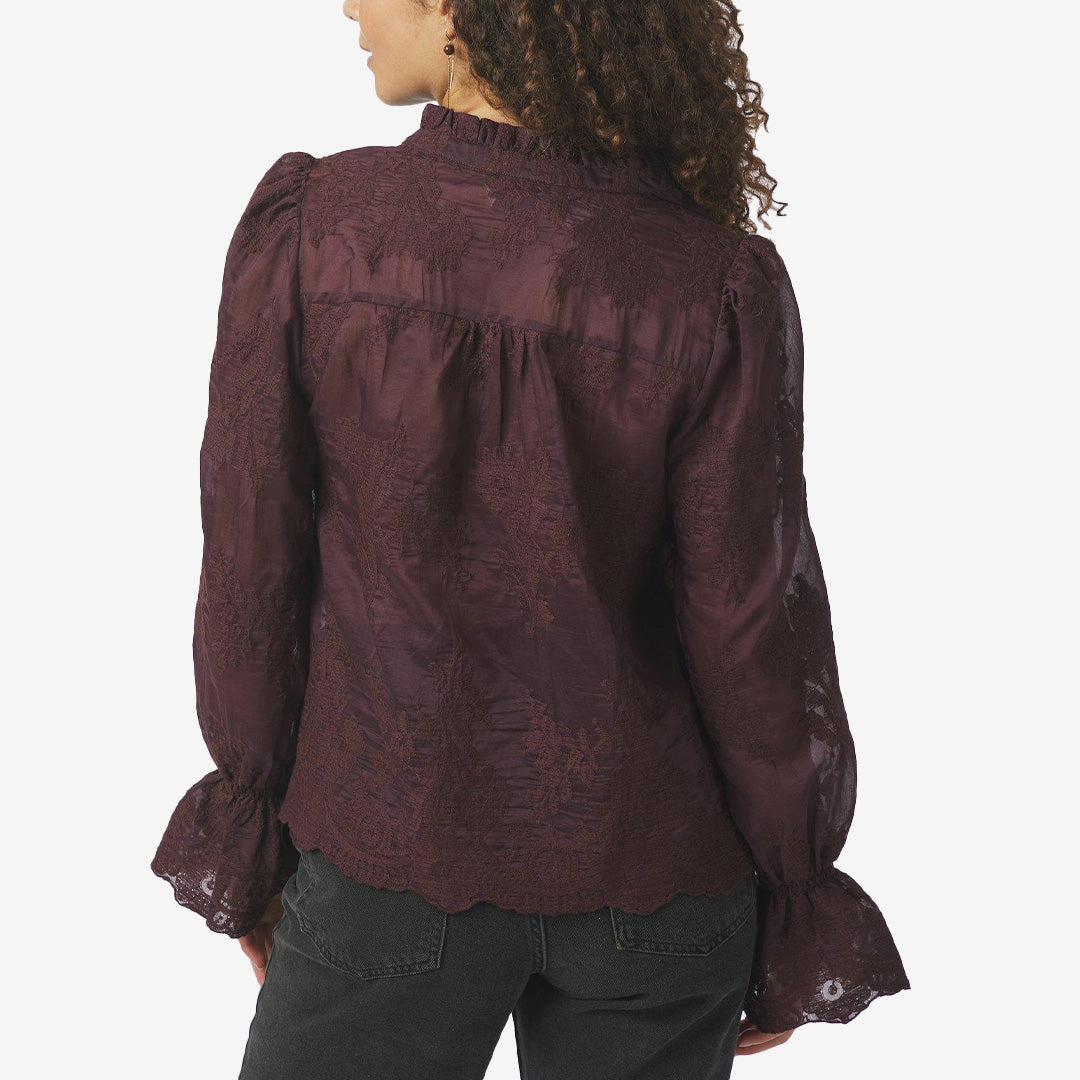 Amara Big Embroidery Blouse