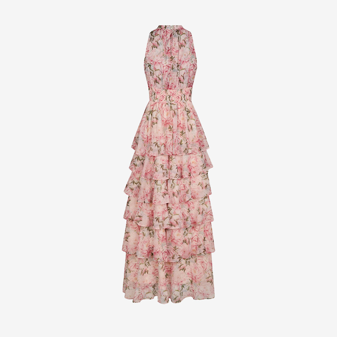 Marli Flower Chiffon Dress