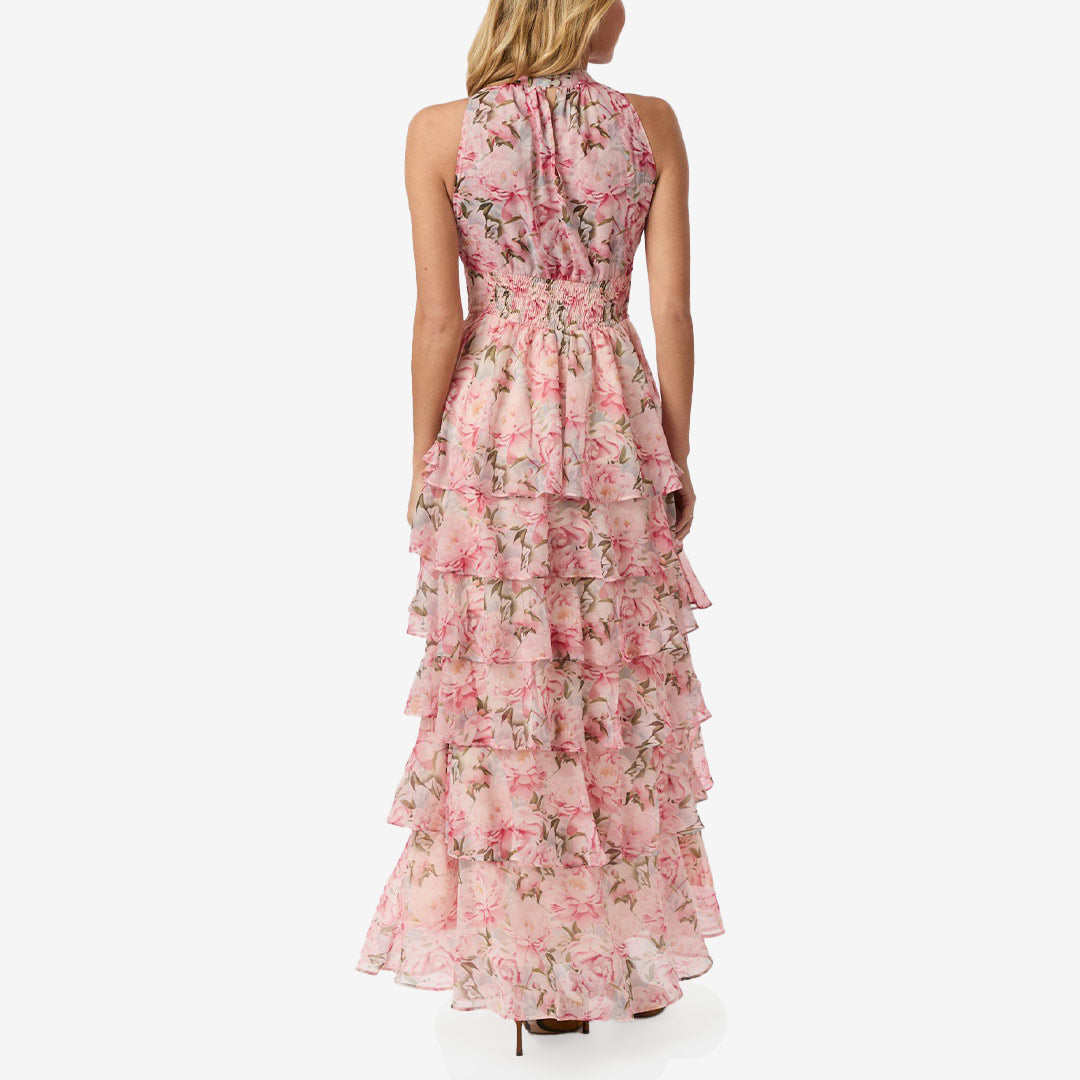 Marli Flower Chiffon Dress