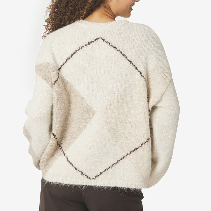 Inga Check Fluff Knit Blouse