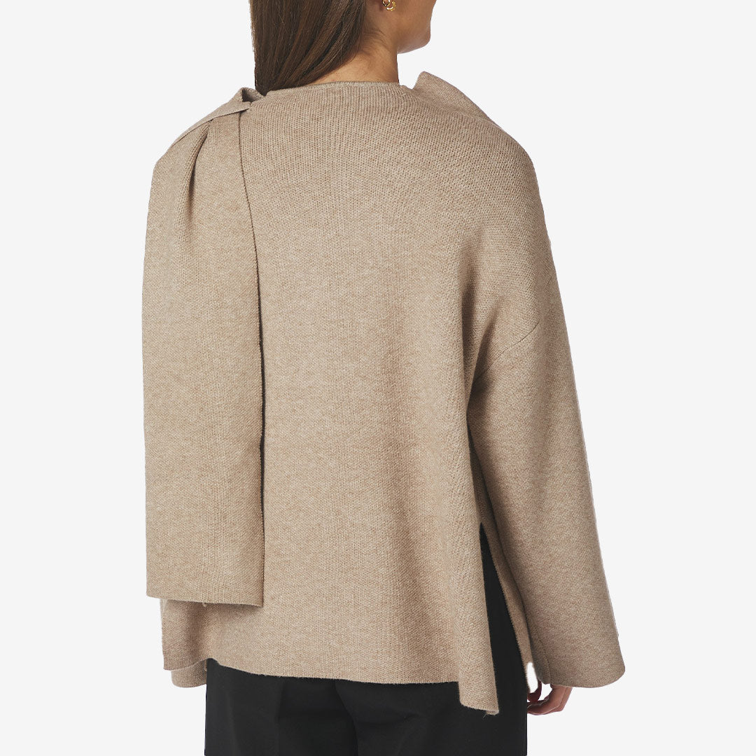 Wals Knit Scarf Blouse