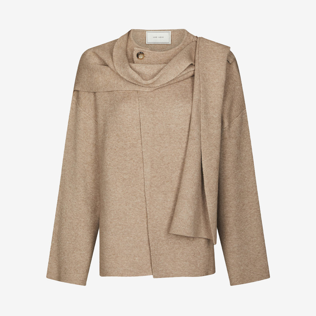 Wals Knit Scarf Blouse