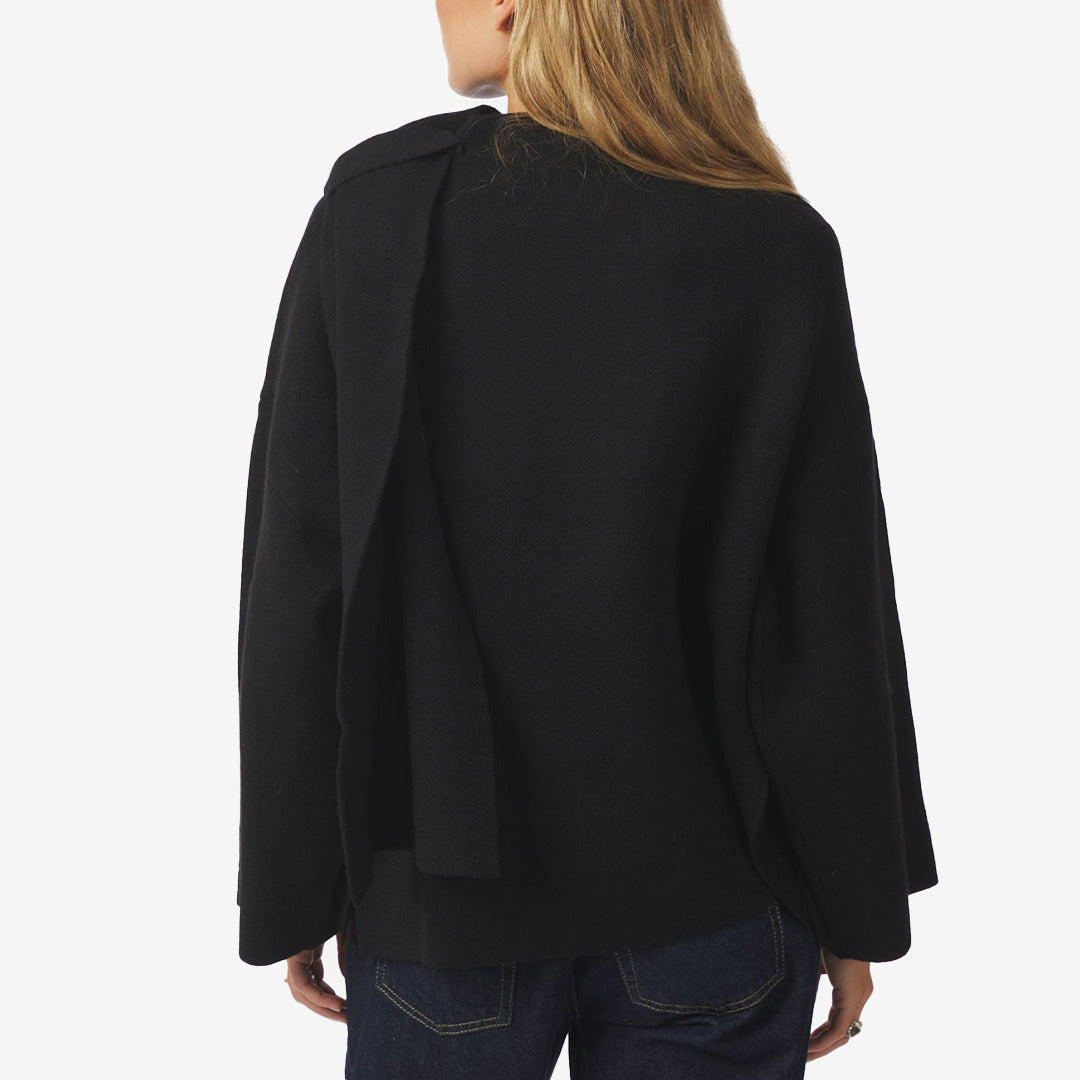 Wals Knit Scarf Blouse