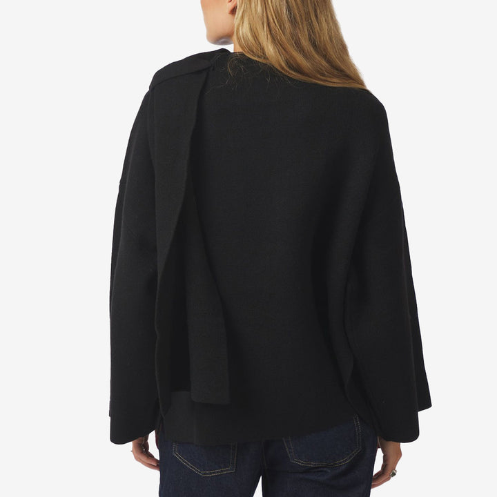 Wals Knit Scarf Blouse