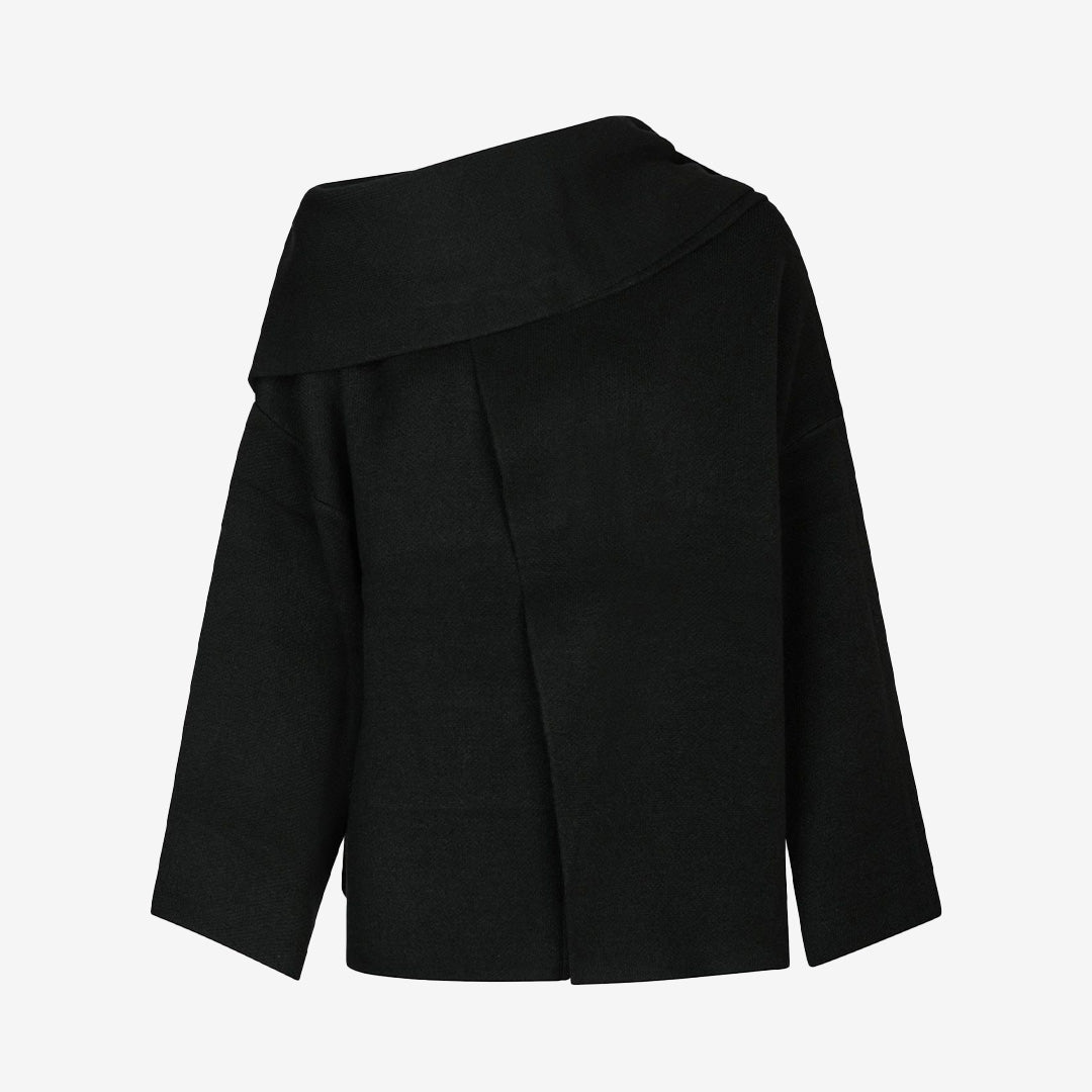 Wals Knit Scarf Blouse
