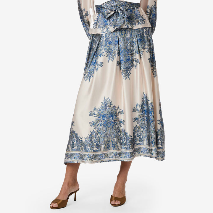 Lenni Paisley Border Skirt