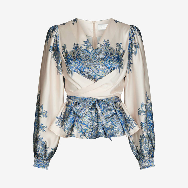 Rista Paisley Border Blouse
