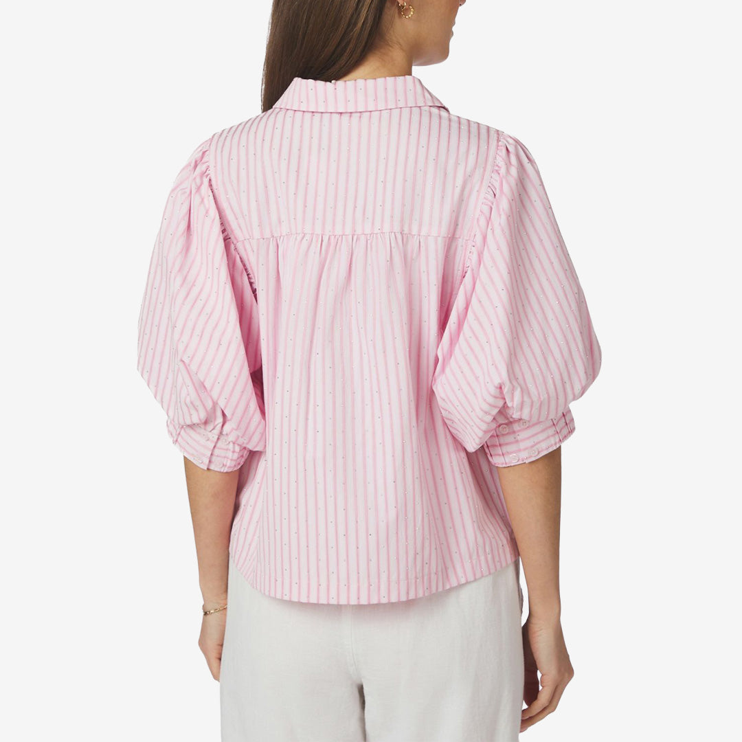 Etta Soft Stripe Stone Shirt
