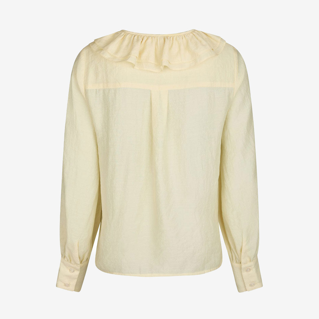 Katarina Crepe Ruffle Blouse