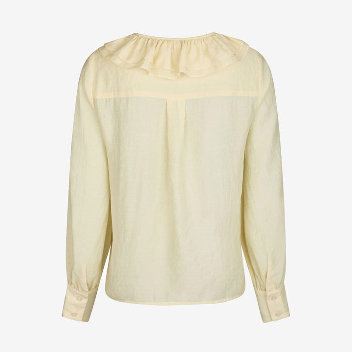 Katarina Crepe Ruffle Blouse