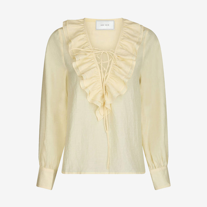 Katarina Crepe Ruffle Blouse