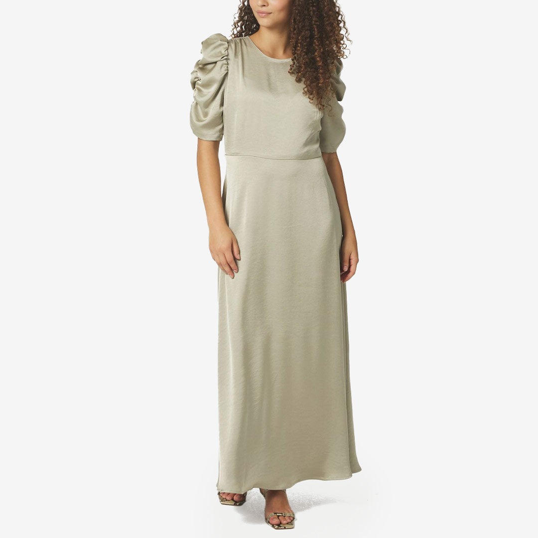 Neo Noir Benuti Solid Dress light green lång klänning för dam