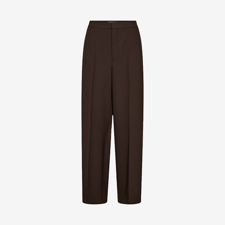 Skräddarsydda raka byxor för dam med pressveck och dold dragkedja – tillverkade i 100% polyester

