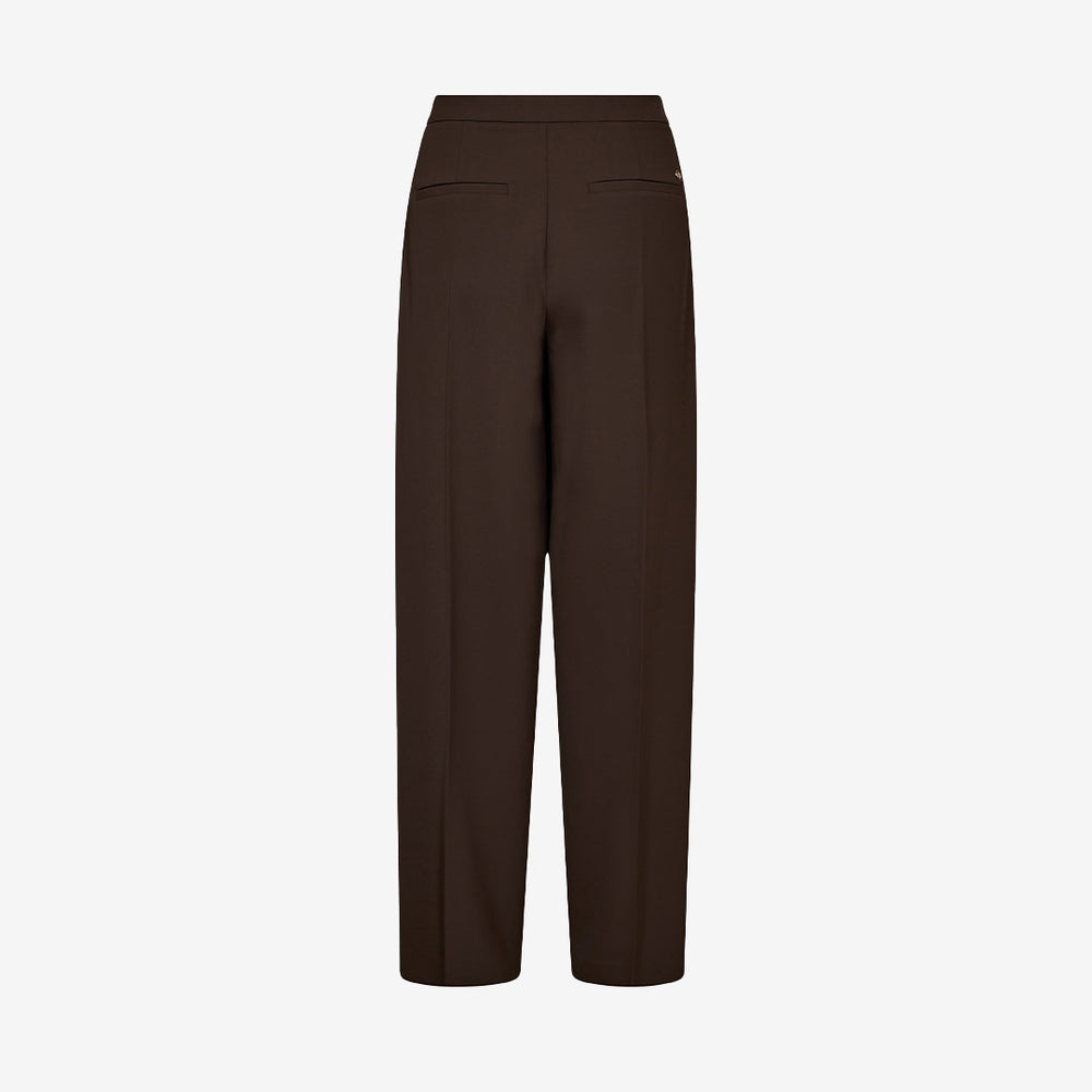 Skräddarsydda raka byxor för dam med pressveck och dold dragkedja – tillverkade i 100% polyester

