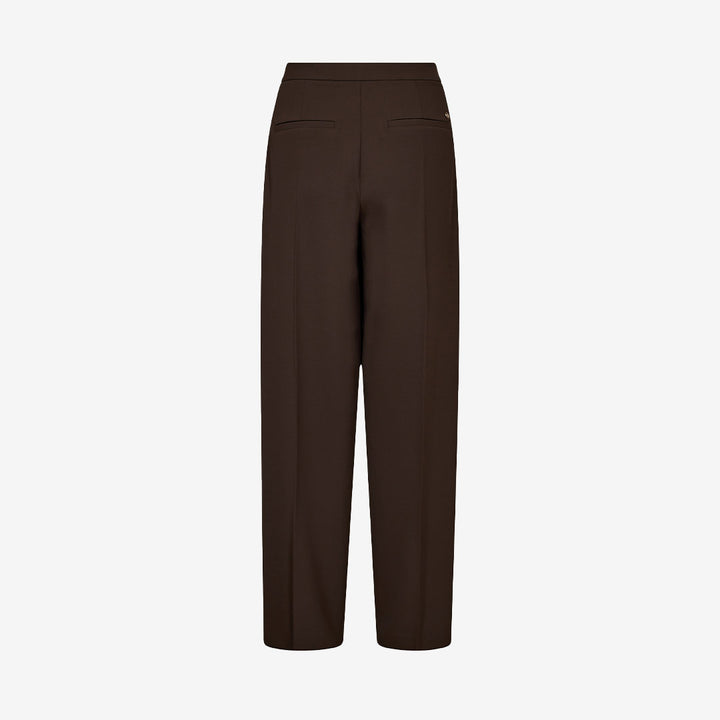 Skräddarsydda raka byxor för dam med pressveck och dold dragkedja – tillverkade i 100% polyester

