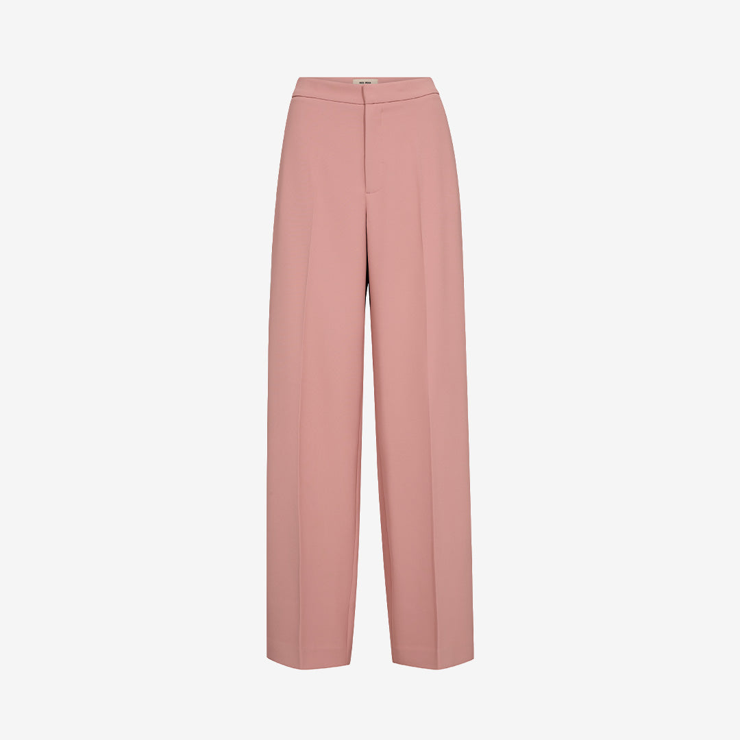 Peachy MMLeya Miley Pant i straight fit med pressveck och dold dragkedja