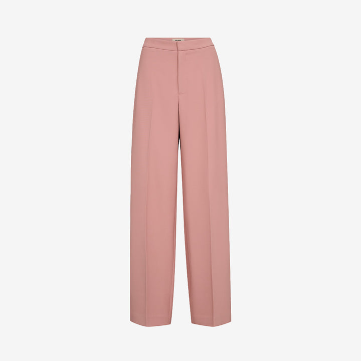 Peachy MMLeya Miley Pant i straight fit med pressveck och dold dragkedja