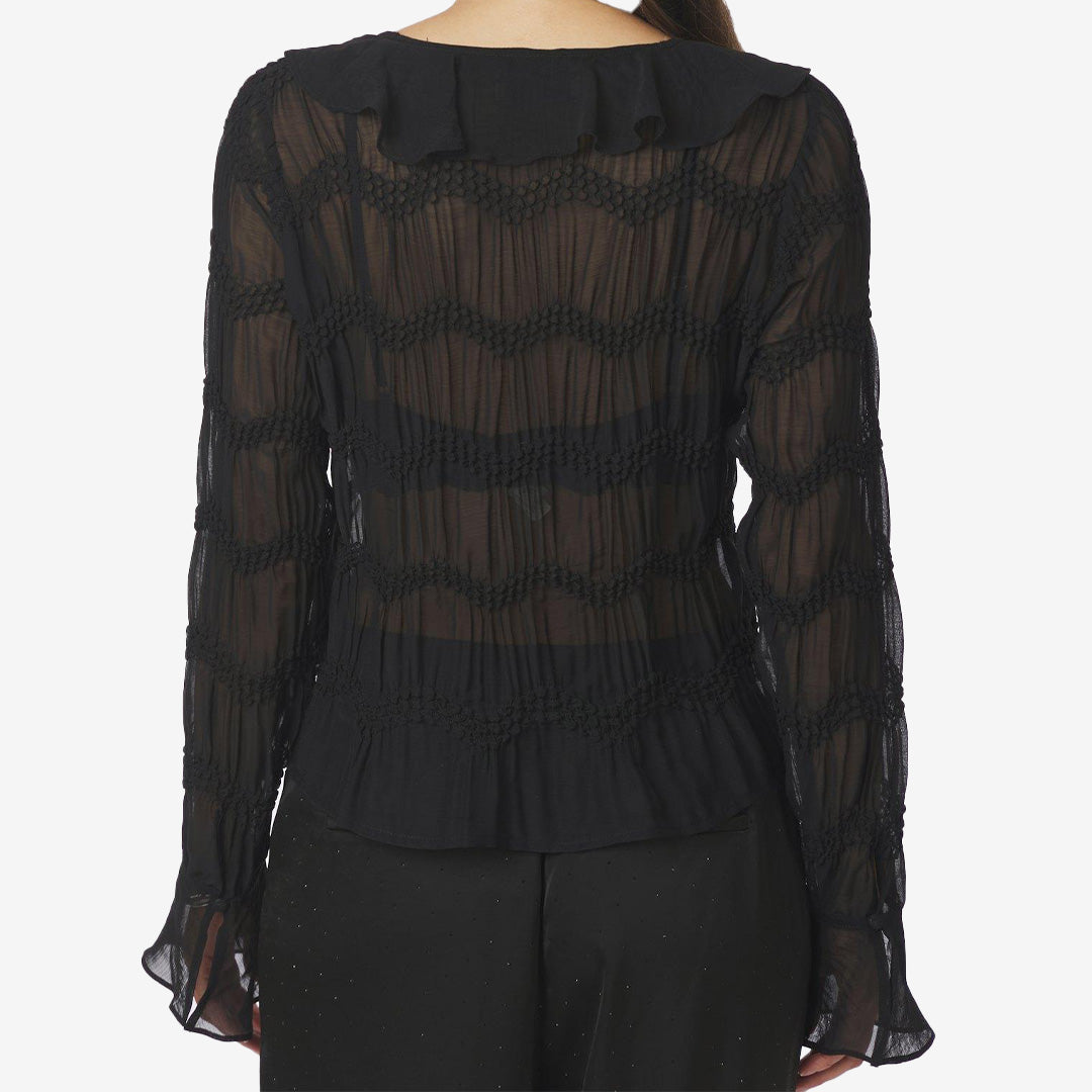 Anika Crepe Chiffon Blouse