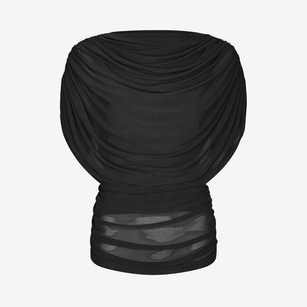 Cottuna Drapy Mesh Top