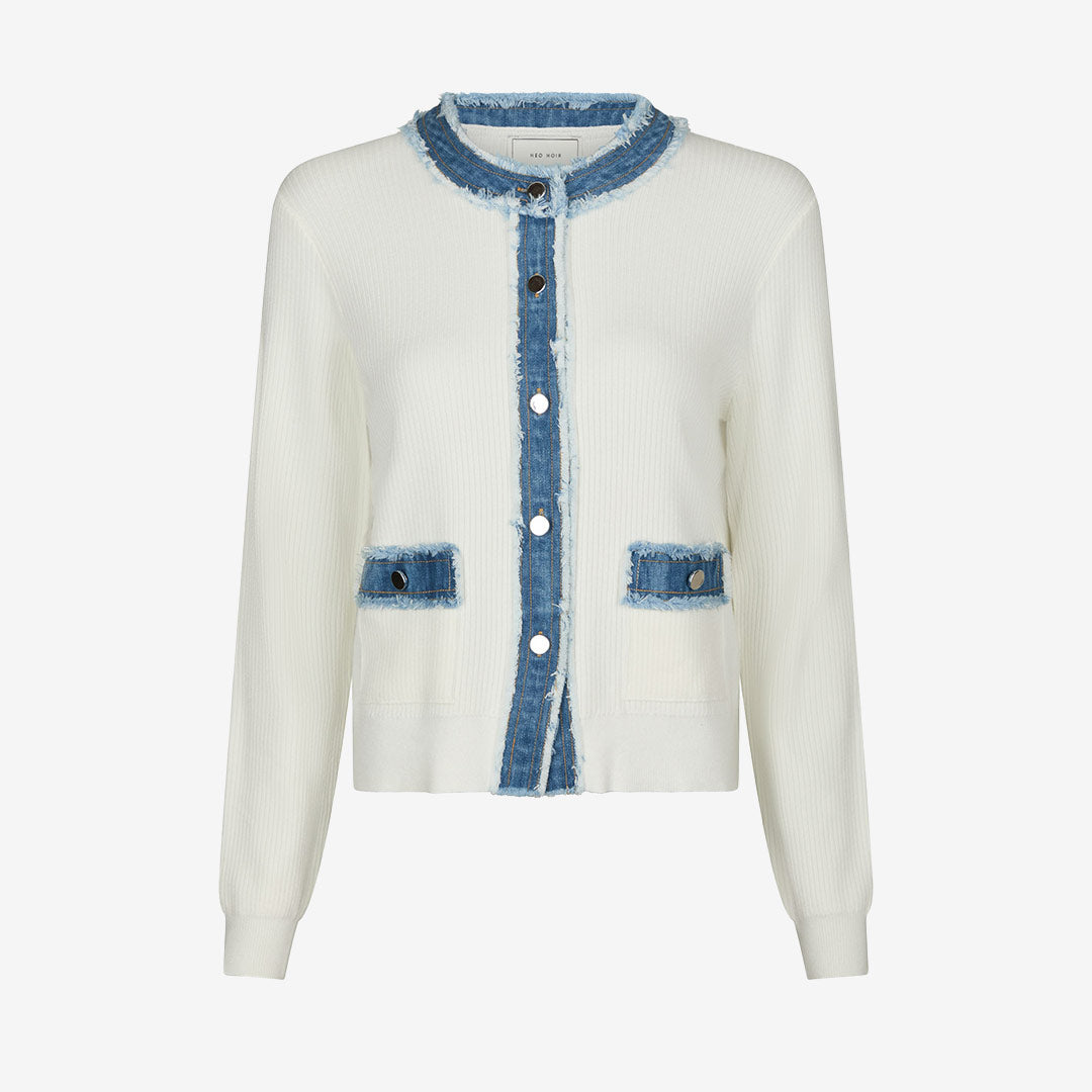 Zelma Knit Denim Cardigan